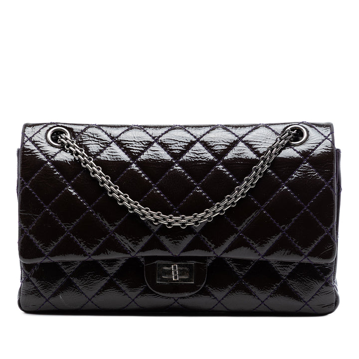 Chanel Matelassé Cuir verni Reissue 2.55 Double rabat 226