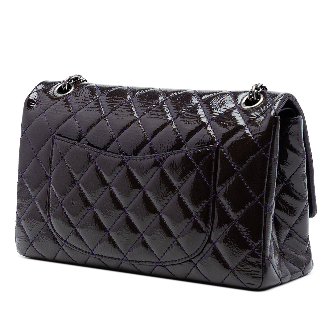 Chanel Matelassé Cuir verni Reissue 2.55 Double rabat 226