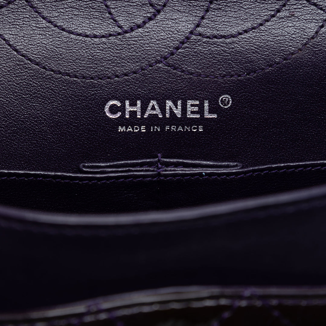 Chanel Matelassé Cuir verni Reissue 2.55 Double rabat 226