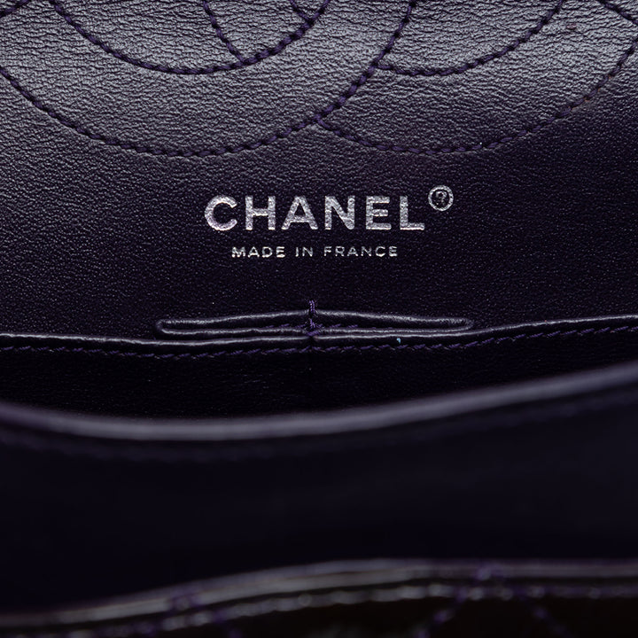 Chanel Matelassé Cuir verni Reissue 2.55 Double rabat 226