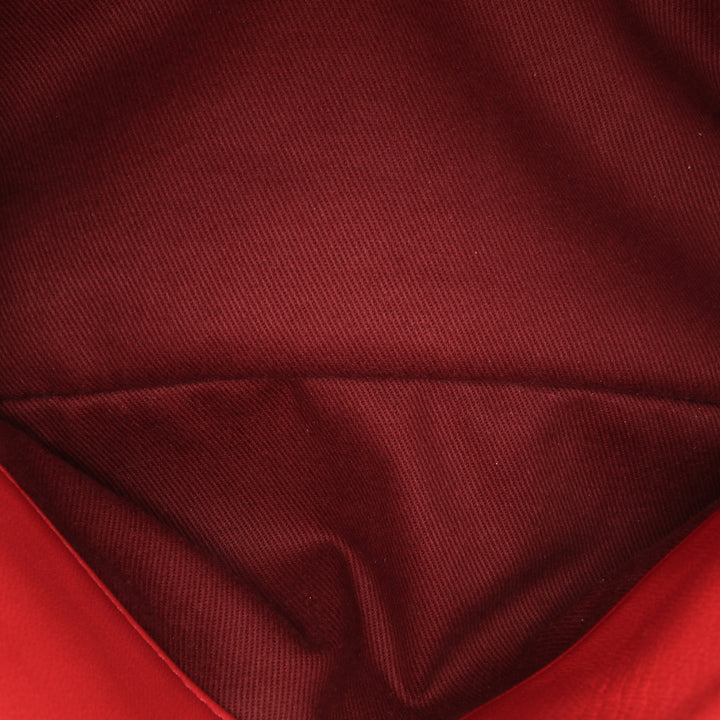 Medium Lambskin Mademoiselle Bowling Bag Red - Gaby Paris