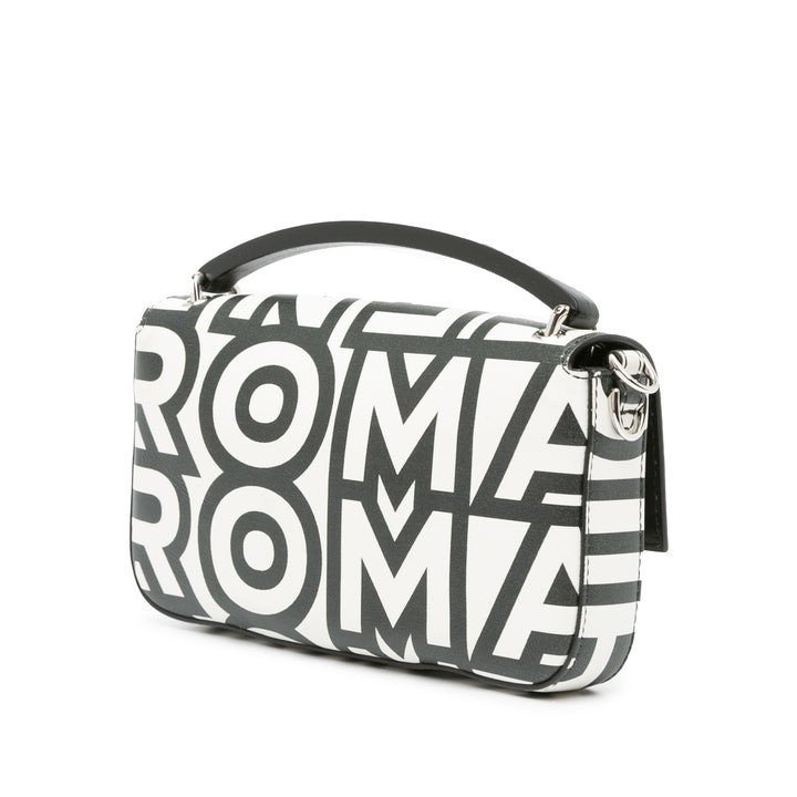 Fendi Marc Jacobs Nappa Vitello King Logo Print Baguette Phone Pochette Sac cartable