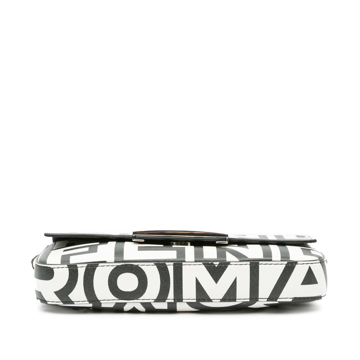 Fendi Marc Jacobs Nappa Vitello King Logo Print Baguette Phone Pochette Sac cartable