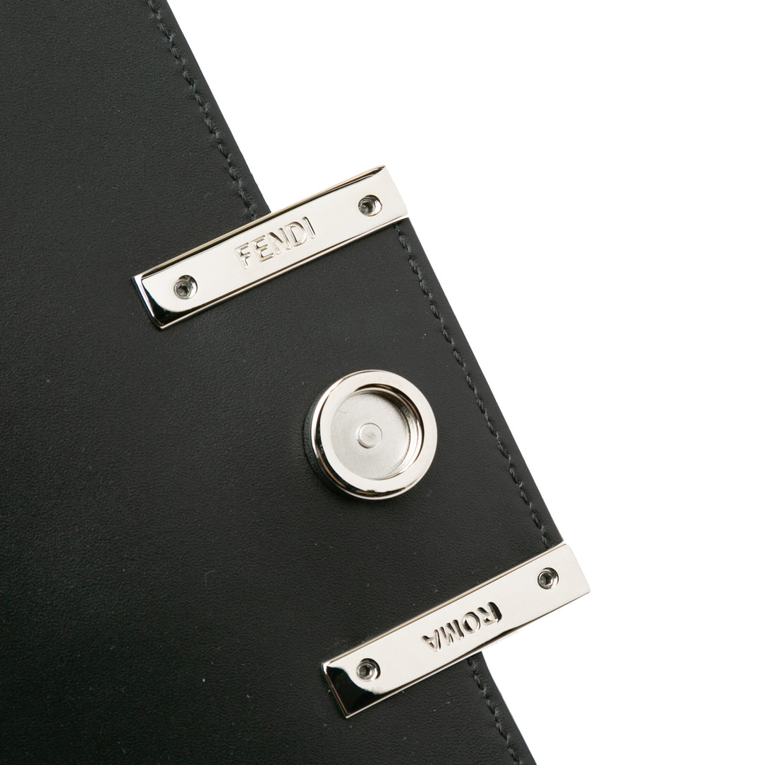 Fendi Marc Jacobs Nappa Vitello King Logo Print Baguette Phone Pochette Sac cartable