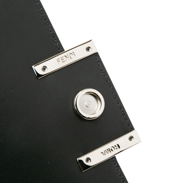 Fendi Marc Jacobs Nappa Vitello King Logo Print Baguette Phone Pochette Sac cartable