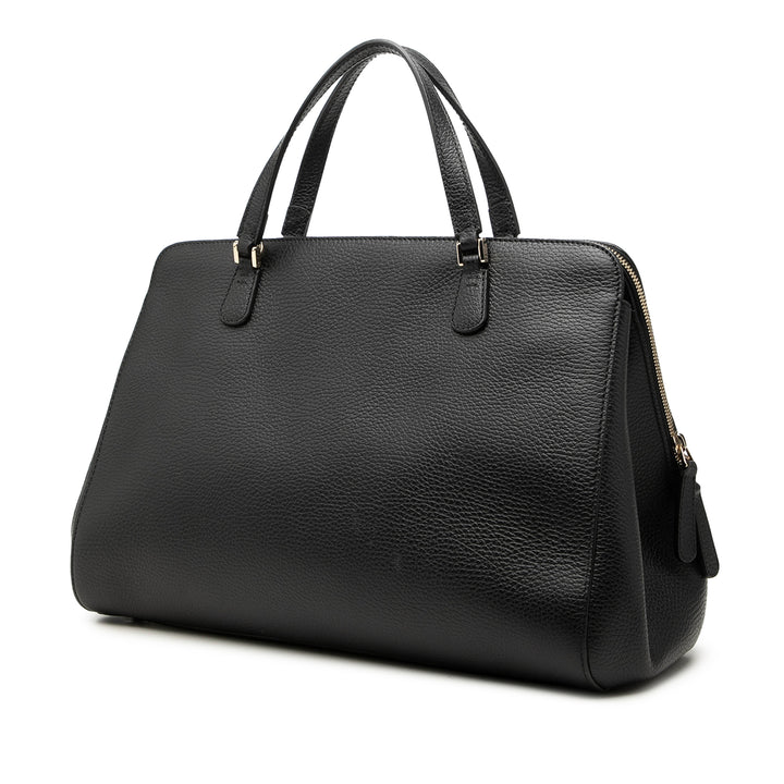 Dollar Lady Sac Cuir de veau Noir