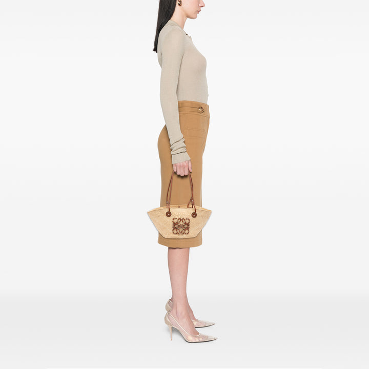 LOEWE Paulas Ibiza Small Anagram Raffia Cabas