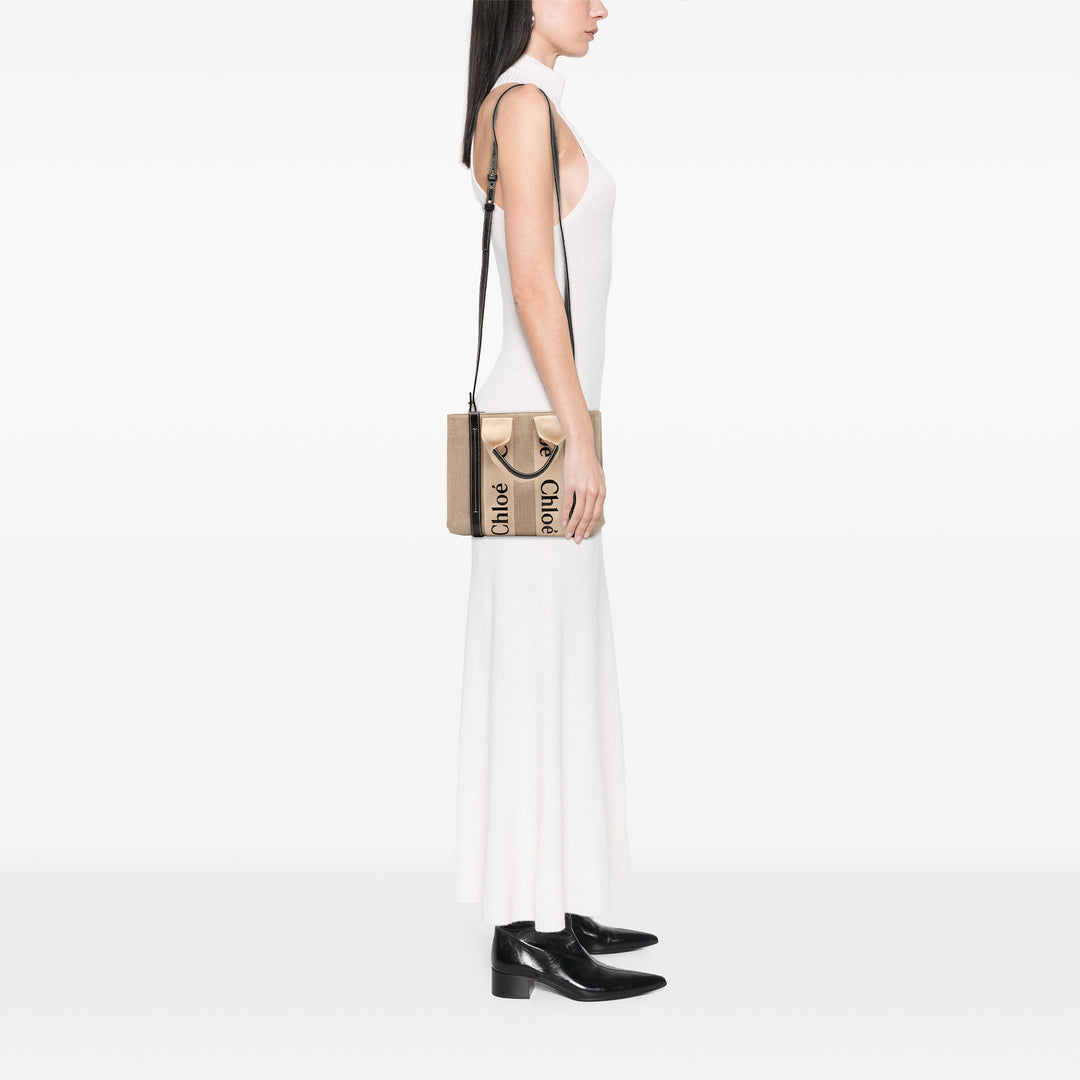 Chloé Small Toile Woody Cabas