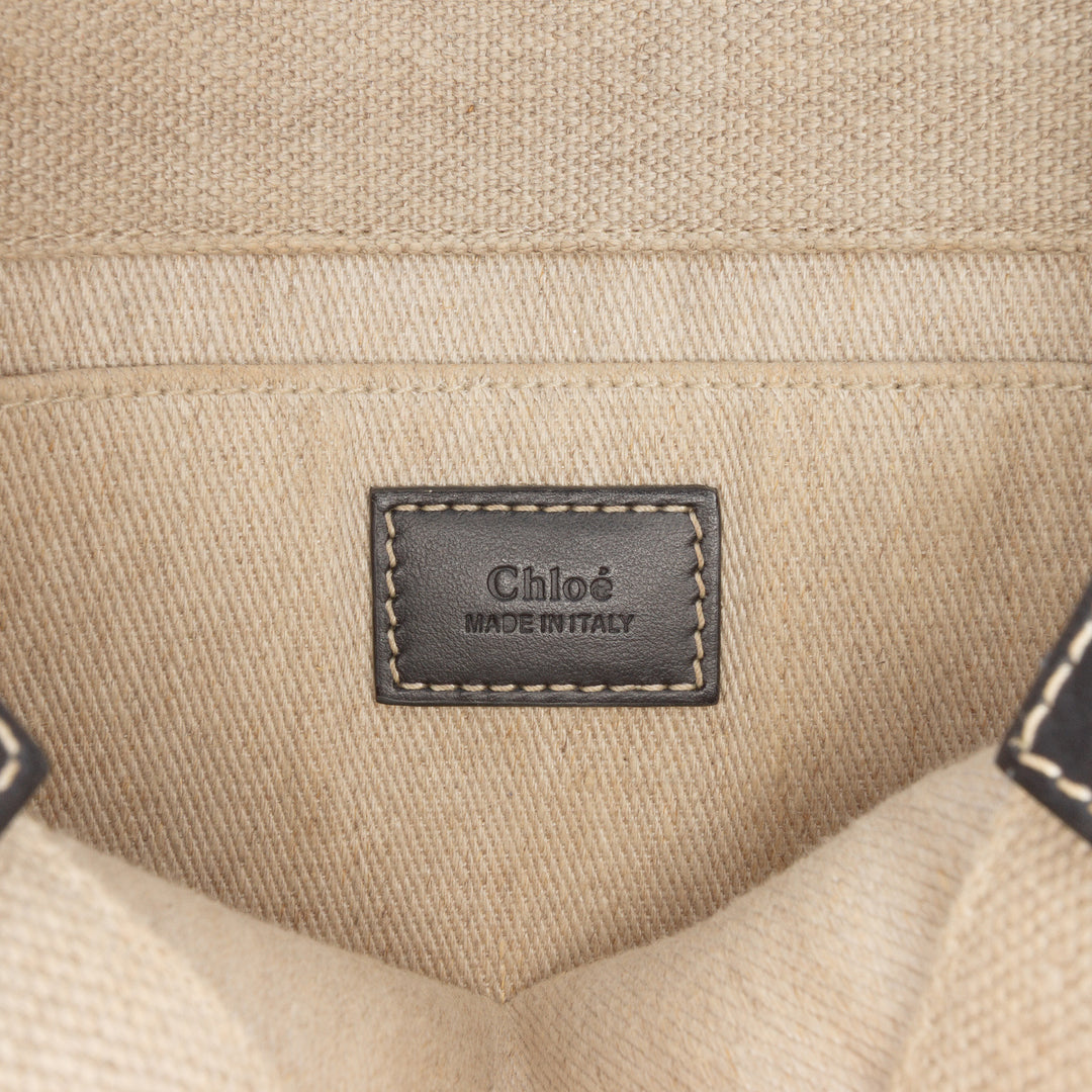 Chloé Small Toile Woody Cabas