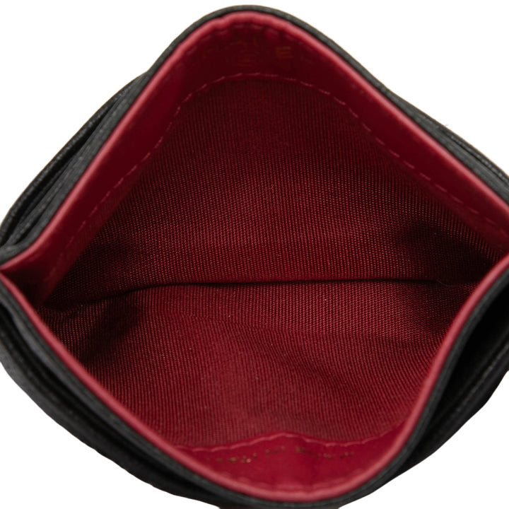 Chanel Matelassé Cuir d’agneau 19 Card Holder