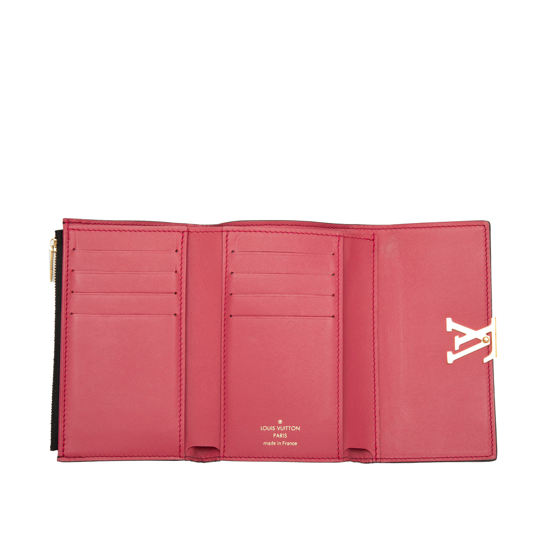 Capucines Compact Portefeuille taurillon Noir