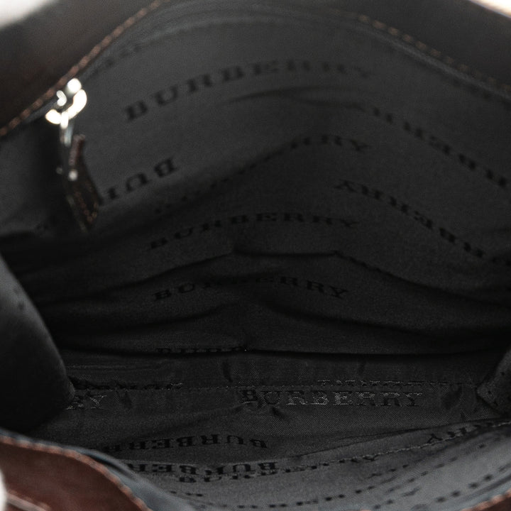 House Check Canvas Crossbody Brown - Gaby Paris