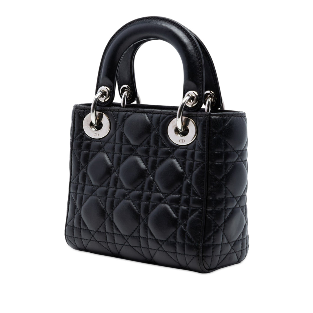 Dior Mini Cuir d’agneau Cannage Lady Dior