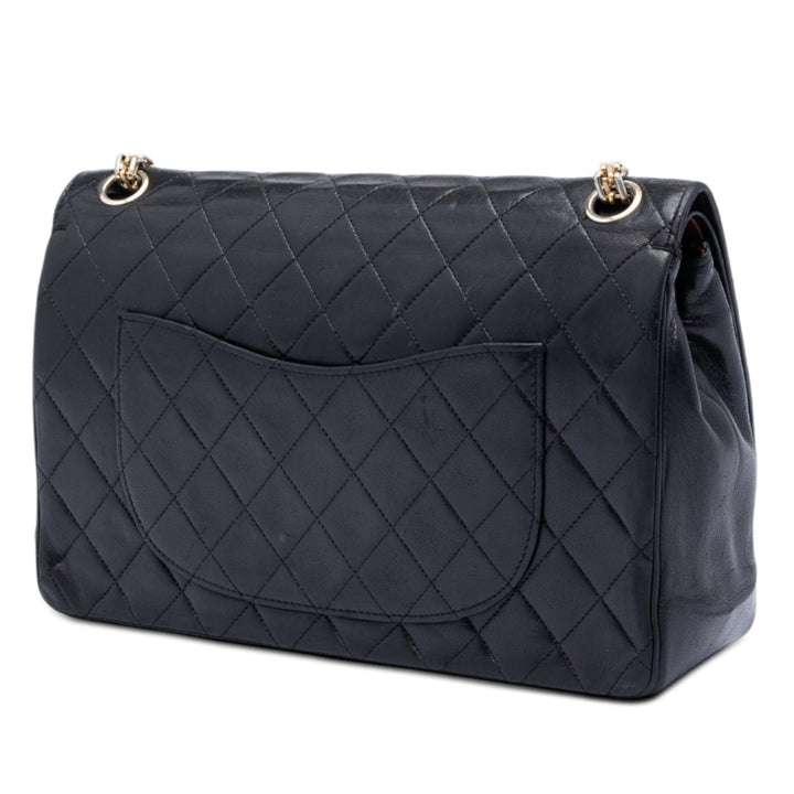 Chanel Medium CC Matelassé Cuir d’agneau Bijoux Chain Double rabat