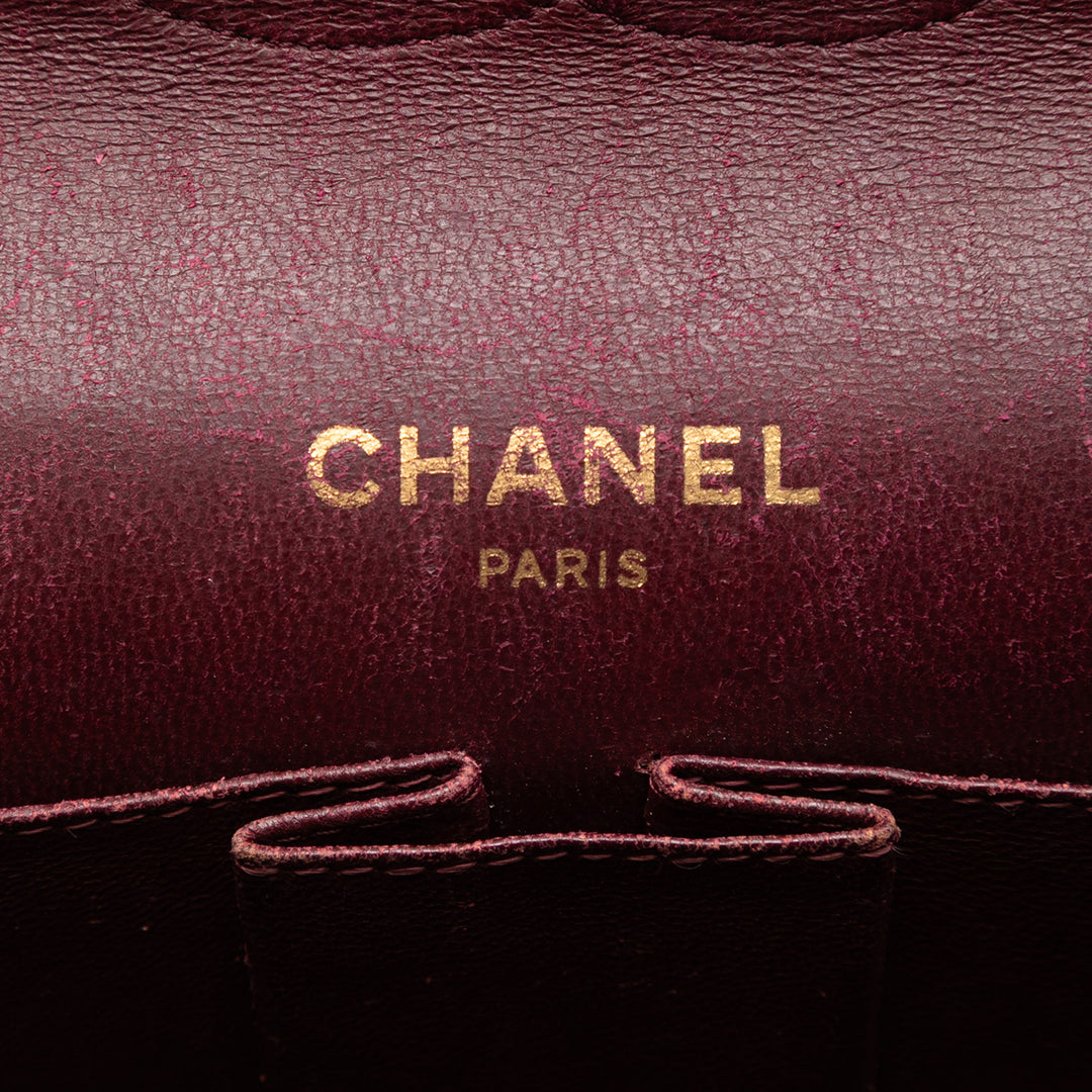 Chanel Medium CC Matelassé Cuir d’agneau Bijoux Chain Double rabat