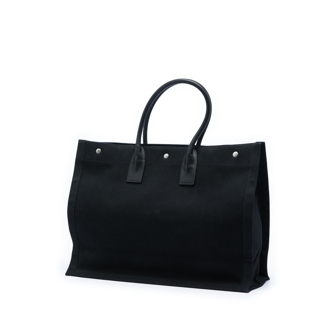 Saint Laurent Large Toile Rive Gauche Cabas