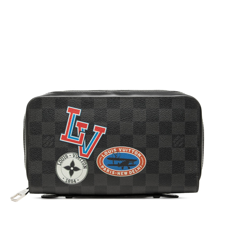 Louis Vuitton LV League Zippy Portefeuille XL Damier Graphite Noir – vue principale – GABY PARIS