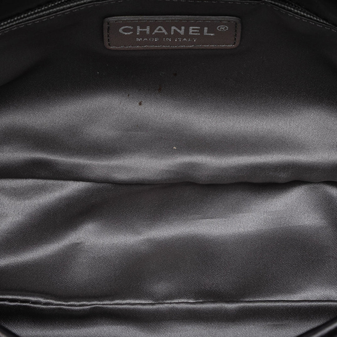 Chanel CC Cuir d’agneau Graphic Patchwork Rabat intégral