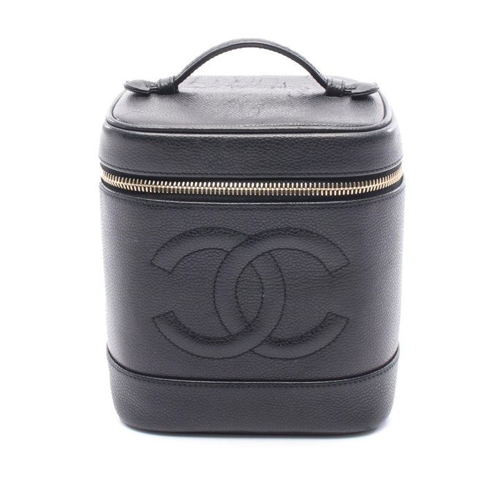 CC Caviar Vanity Case Black - Gaby Paris