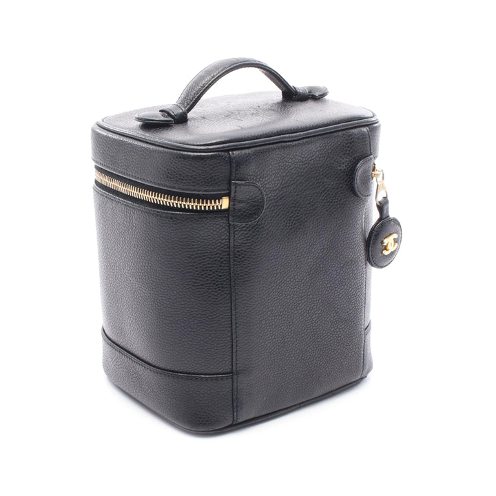 CC Caviar Vanity Case Black - Gaby Paris