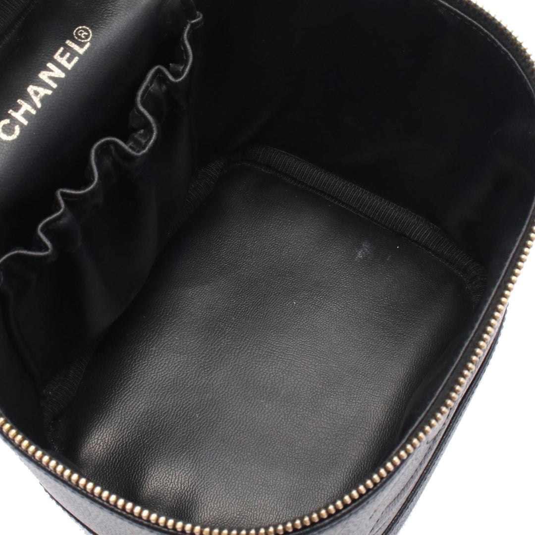CC Caviar Vanity Case Black - Gaby Paris