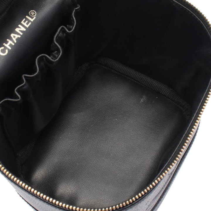 CC Caviar Vanity Case Black - Gaby Paris