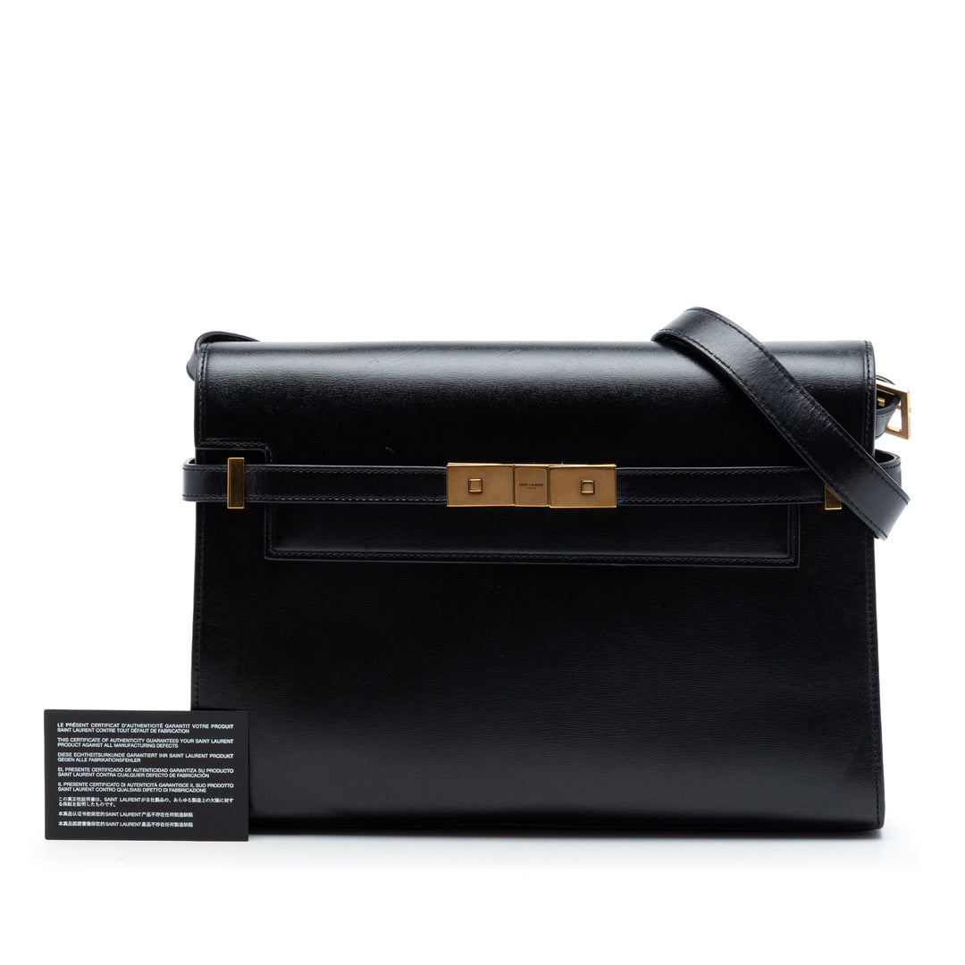 Saint Laurent Medium Smooth Cuir de veau Manhattan Sac bandoulière
