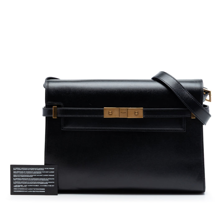 Saint Laurent Medium Smooth Cuir de veau Manhattan Sac bandoulière