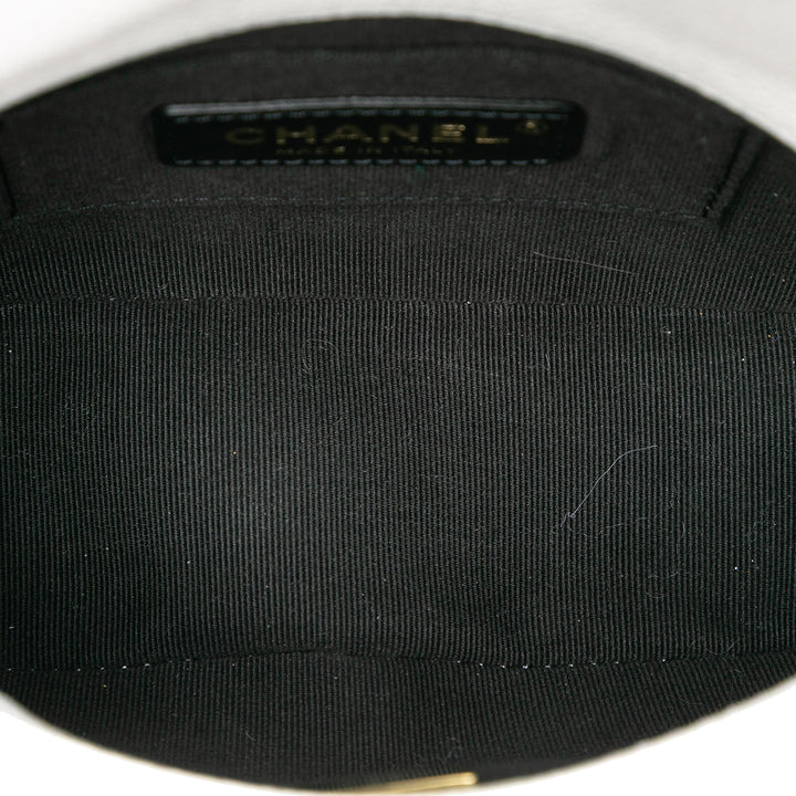 Chanel Mini Matelassé Caviar Chain Soul à rabat