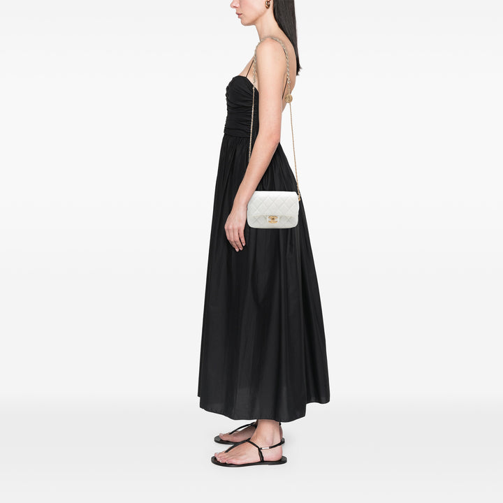 Chanel Mini Matelassé Caviar Chain Soul à rabat