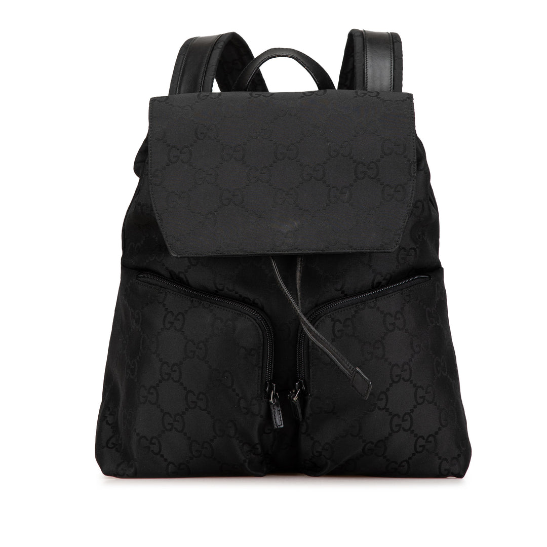 GG Nylon Backpack Black - Gaby Paris