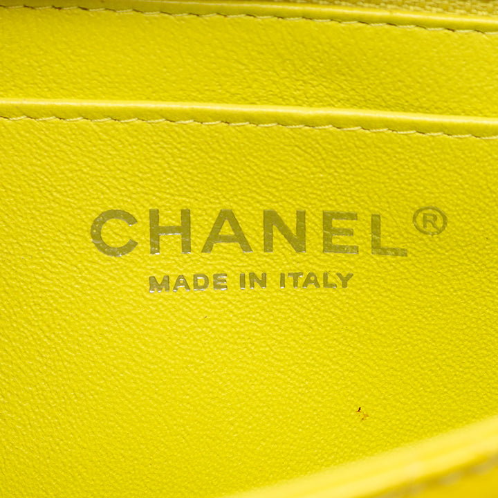 Chanel Mini Rectangular Classic Cuir verni Simple rabat