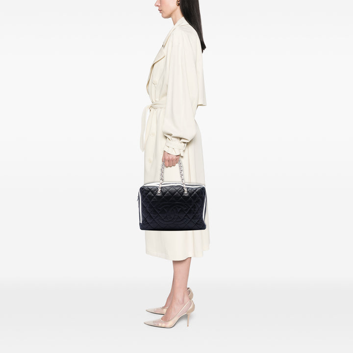 Chanel Paris Venice Matelassé Lido Sac Cuir d'agneau Bleu