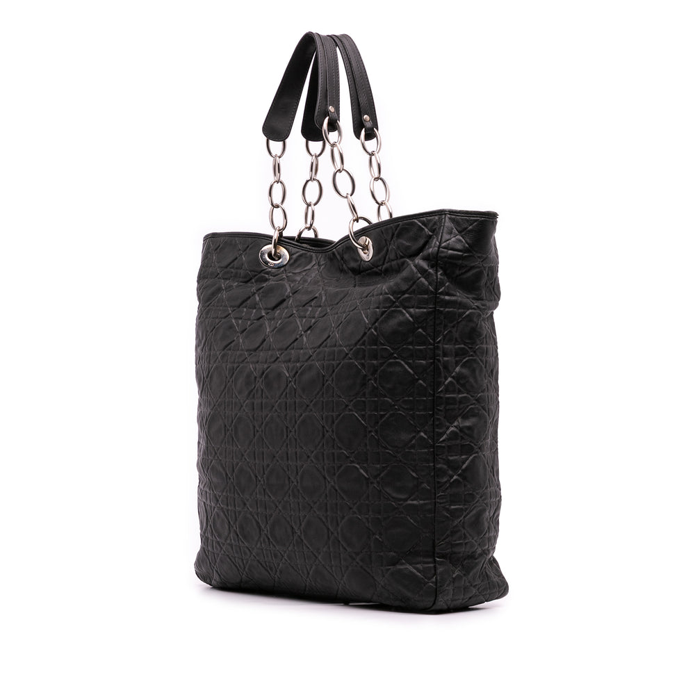 Dior Large Cuir d’agneau Cannage Lady Dior Soft Shopping Cabas Noir – GABY PARIS Authentique