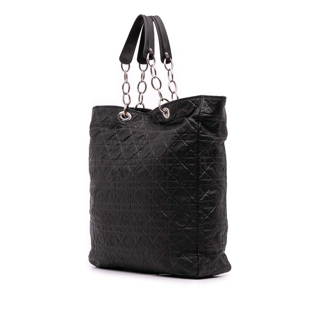 Dior Large Cuir d’agneau Cannage Lady Dior Soft Shopping Cabas Noir – GABY PARIS Authentique