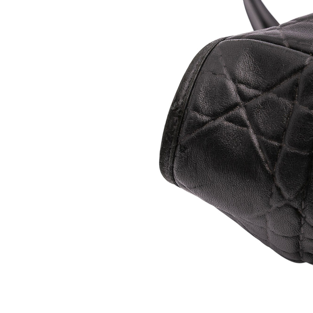 Dior Large Cuir d’agneau Cannage Lady Dior Soft Shopping Cabas Noir – GABY PARIS Authentique