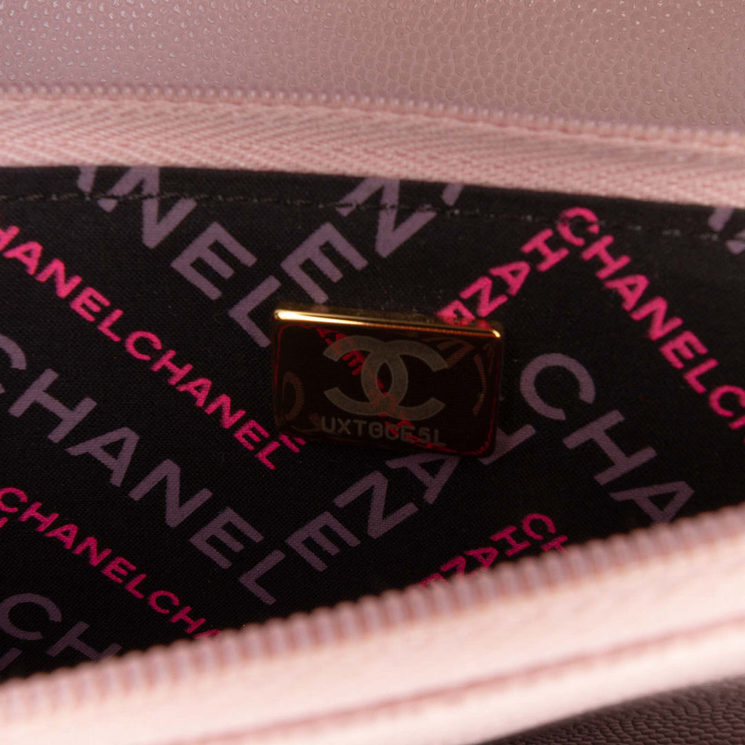 Chanel CC Matelassé Caviar Wallet on Chain