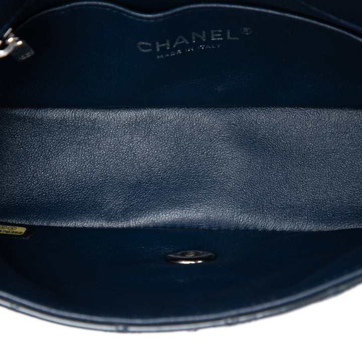 Chanel Mini Rectangular Classic Cuir verni Simple rabat