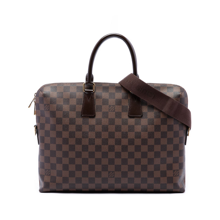 Louis Vuitton Porte Documents Jour Damier Ébène Marron