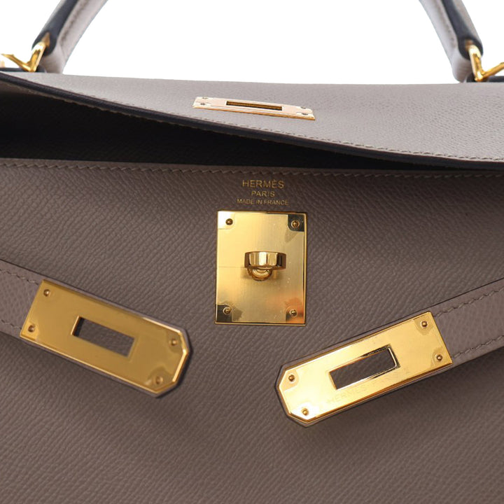 Epsom Kelly II Sellier 25 Brown - Gaby Paris