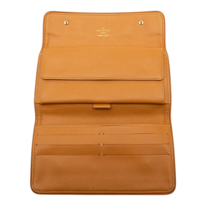Louis Vuitton Monogram Mini Lin Porte Tresor International Portefeuille