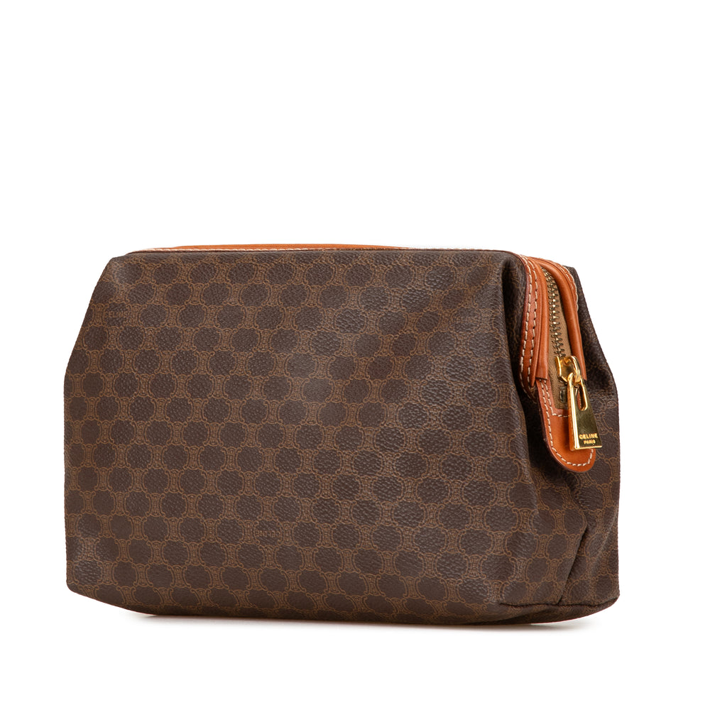 Macadam Coated Canvas Pouch Brown - Gaby Paris