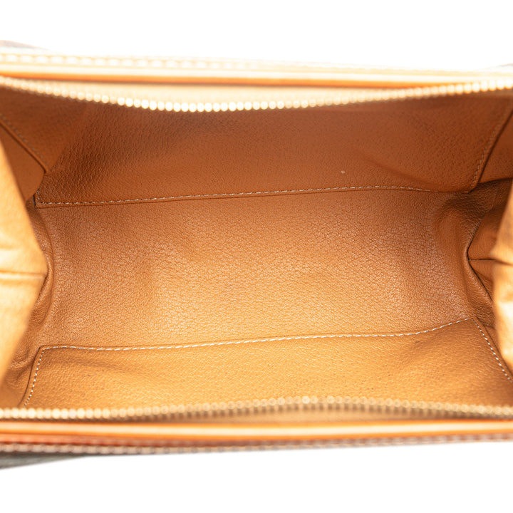 Macadam Coated Canvas Pouch Brown - Gaby Paris