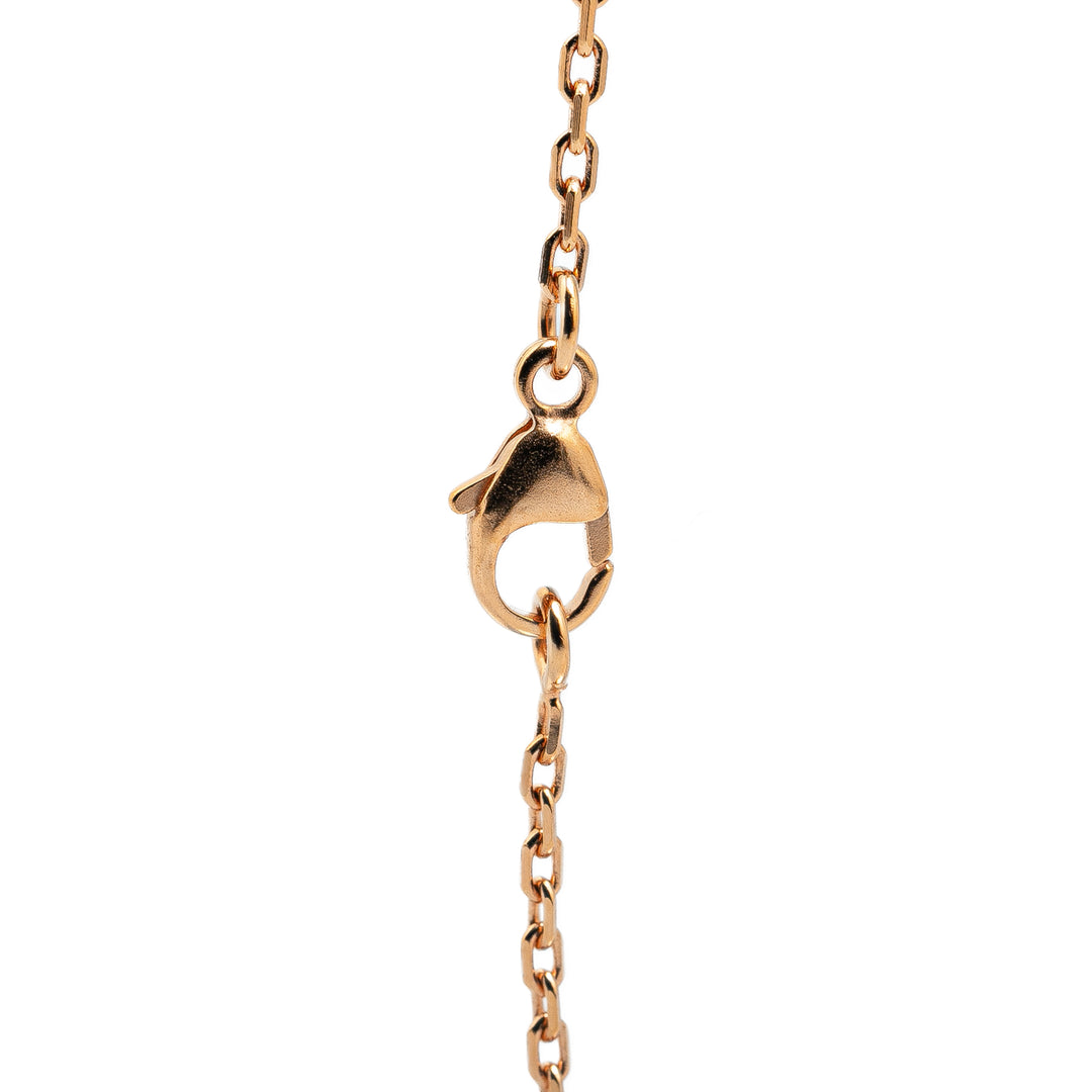 Gold Plated Mini Pop H Pendant Necklace Gold - Gaby Paris