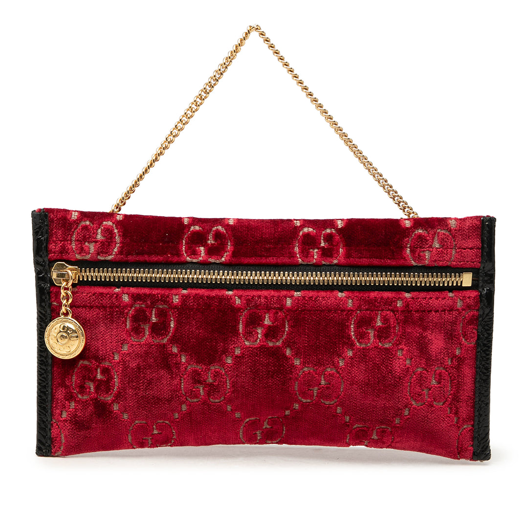 Gucci Pochette GG Rajah Rouge – vue principale – GABY PARIS