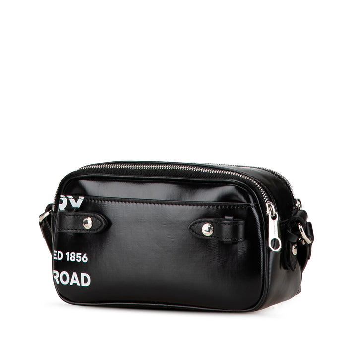 Micro Coated Canvas Horseferry Camera Bag Black - Gaby Paris
