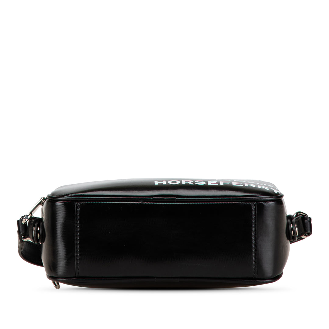 Micro Coated Canvas Horseferry Camera Bag Black - Gaby Paris