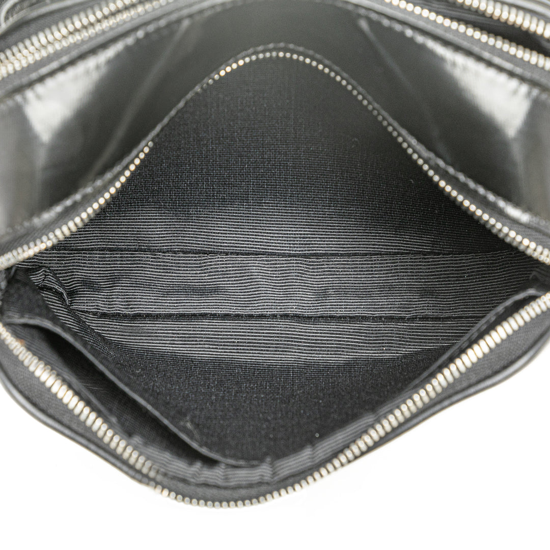 Micro Coated Canvas Horseferry Camera Bag Black - Gaby Paris