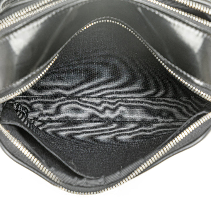 Micro Coated Canvas Horseferry Camera Bag Black - Gaby Paris