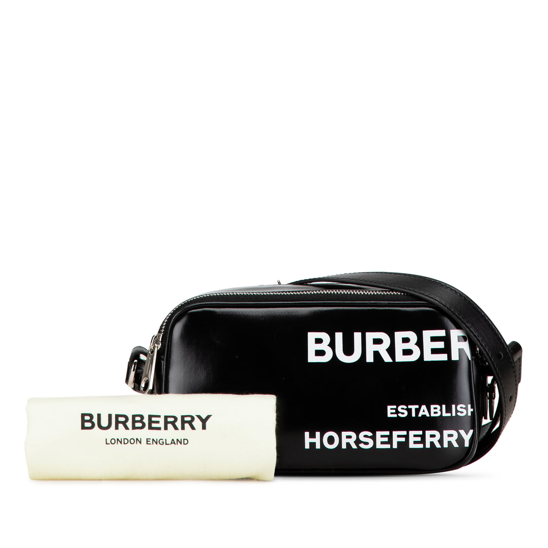 Micro Coated Canvas Horseferry Camera Bag Black - Gaby Paris